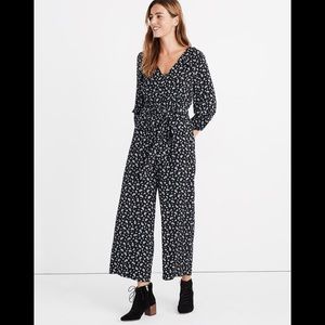 Madewell Ruffle-Sleeve Tie-Waist Jumpsuit